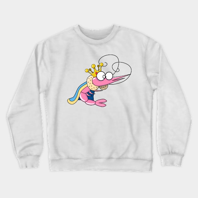 Queen Shrimp Crewneck Sweatshirt by pandavigoureux29